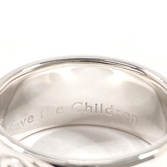 BVLGARI Save the Children Charity Ring, 925 Sterling Silver, Size 10, Women's